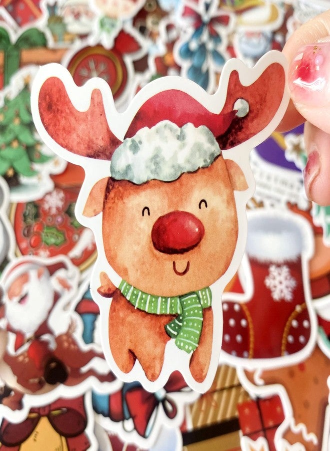 AOWDIAO 200 Pcs Cute Christmas Vinyl Stickers for Water Bottles, Scrapbooking & Crafts - Fun Holiday Party Favors, Xmas Gifts for Kids & Adults - Image 5